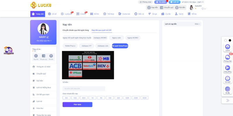 Ưu đãi hoàn tiền Win55 - Win55