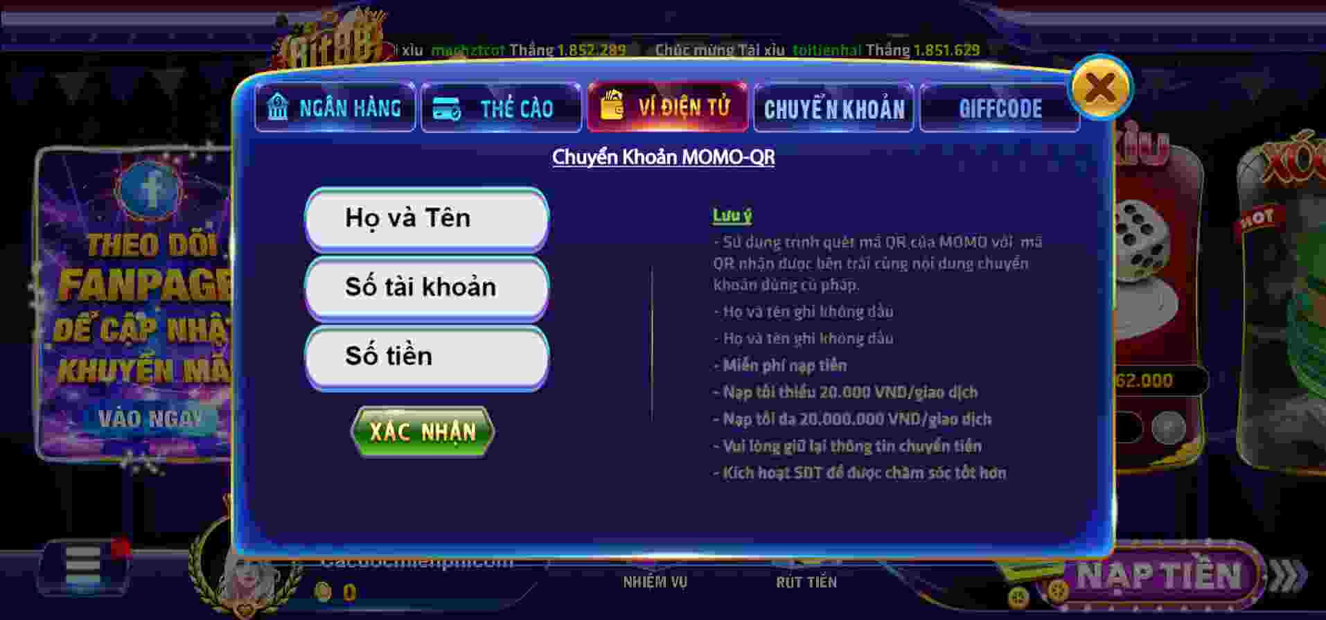 Ptwin LOT Online bao gồm tất cả các khu cắm trại - Ptwin